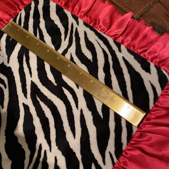 Little Yellow Chick pink zebra soft lovey blanket - Picture 7 of 14